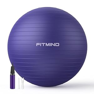 Extra Thick Exercise Ball Yoga Ball 22in/26in/30in for Workout Pregnancy Stability,Anti-Burst and Slip Resistant Swiss Ball with Pump for Yoga, Pilates, Fitness,Birthing,Physical Therapy