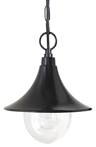 Preisvergleich Produktbild Konstanz Außendeckenleuchte leuchtenladen klassisch Metall / Kunststoff schwarz Außenleuchte Deckenlampe Außenlampe E27 100W