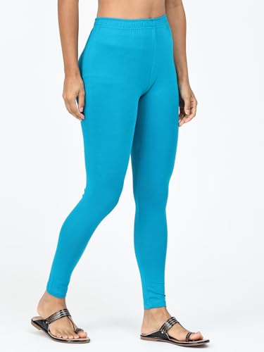 Image of Robinbosky Premium Stretchable Cotton Ankle Legging for Women | Suitable for Formal wear & Casual wear | High-End Elastic Makes The Leggings Squat Proof and Durable for Travel, Yoga, & Workout.