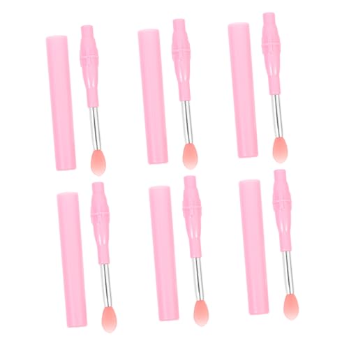 HAKIDZEL 6pcs Set Silicone Lip Brush Tool Lipstick Applicator for Lipstick Lip Mask