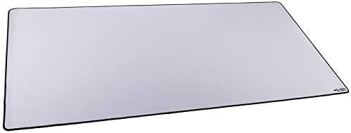 Glorious PC Gaming Race Glorious 3XL Extended Gaming Mouse Mat/Pad - Large, Wide (3XL Extended) White Cloth Mousepad, Stitched Edges | 24"x48" (GW-3XL)