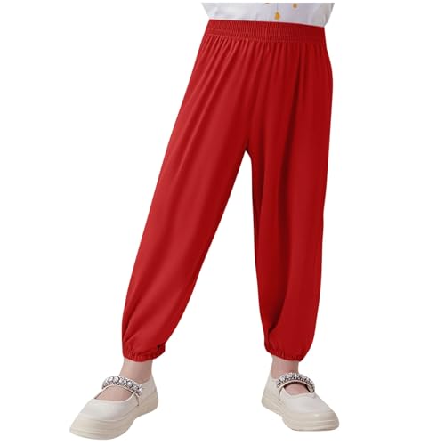 Pantalon de course à pied enfant uni avec poches idéal pour l'école et le vélo