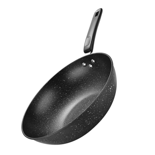 Wok pequeño antiadherente de piedra Maifan STOBAZA