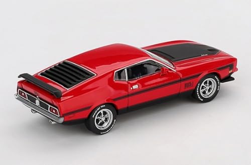 Miniatura Mustang Mach 1 Race Red 1971 Escala 1/64 miniatura 2