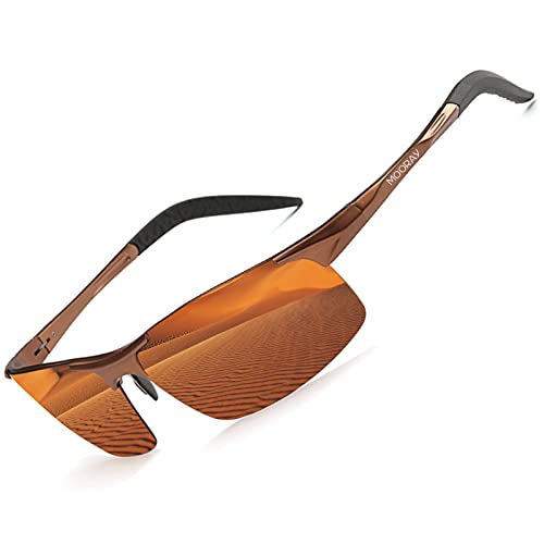 MOORAY Mens Polarized Sports Sunglasses UV Protection Sunglasses for Men Cycling Driving Fishing