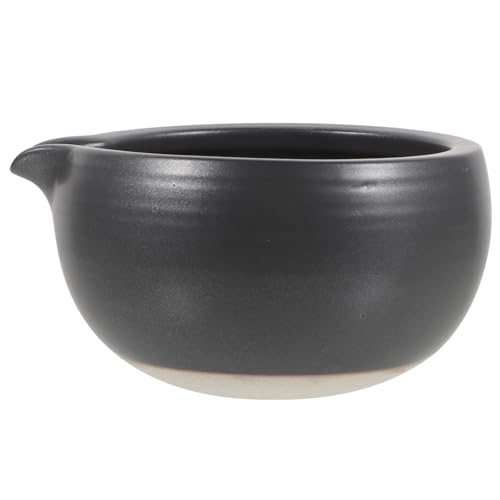 PRETYZOOM Japanese Ceramic Bowl with Spout Traditional Tea Cup for Tea Ceremony and Exquisite Design