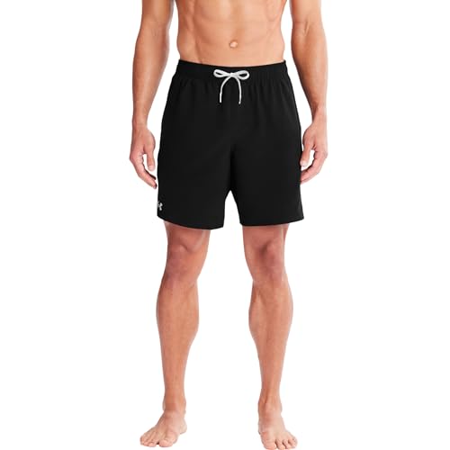 Image of Under Armour Men's Compression Lined Volley Swim Trunks, UPF 50+ Sun Protection, Drawstring Closure & Elastic Waistband