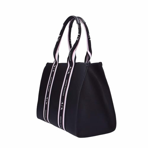 Bolso Tote Grande Armani Exchange Mujer Negro miniatura 5