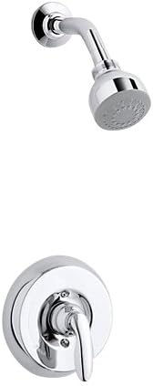 Kohler PS15611-4-CP Coralais Rite-Temp(R) shower valve trim with lever handle and 2.5 gpm showerhead, project pack