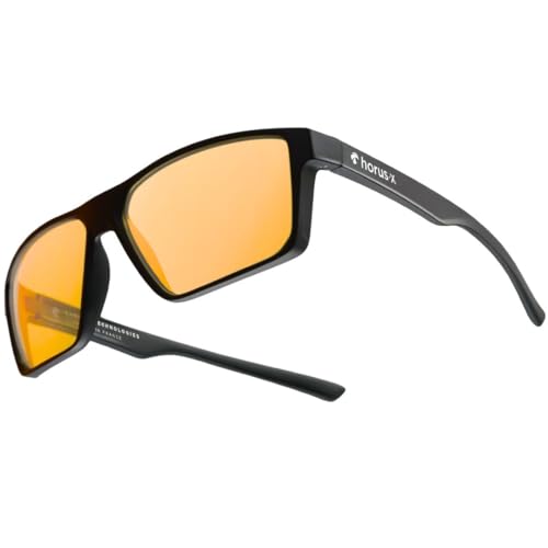 Image of Horus X • Blue Light Glasses Men Women | Blue Light Blocking Glasses for Screen Anti-Fatigue Eye Migraine | Gaming Amber V2