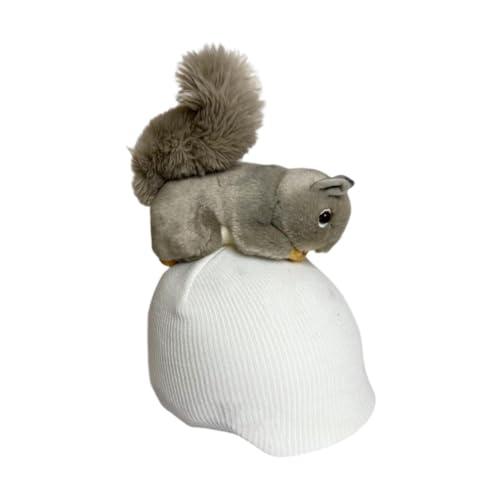 Aymzbd Squirrel Snow Ski Helmet Cover Skiing Helmet Cover Lightweight Warm Lovely Knitted Cap Helmet Decor for Snowboarding Outdoor