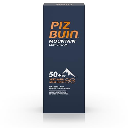 Piz Buin Mountain Face Suncream SPF 50+ (50ml) Advanced Skincare Protection Against The Elements Fast-Absorbing Sunscreen with Long-Lasting Moisturisation