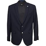 Moderate Taillierung s.Oliver BLACK LABEL Herren Regular: Pinstripe-Sakko nachtblau pin stri 44