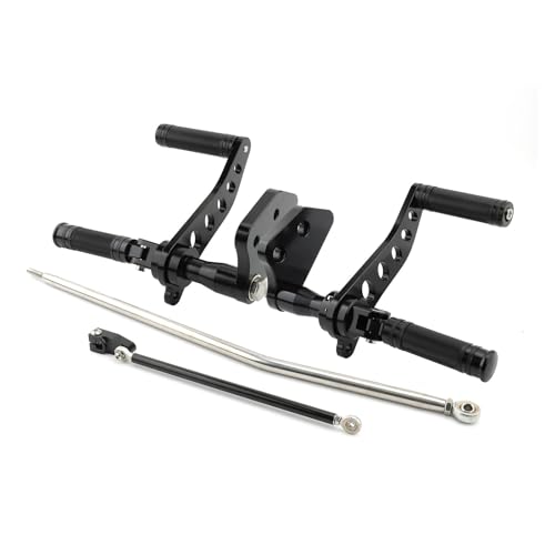 Cale pied moto aluminium CNC rigide pour Dyna Super Glide FXDF