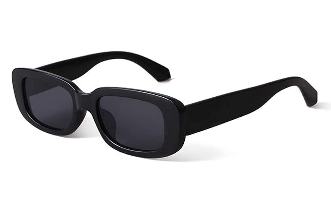 Sunglasses, Black Frame with Dark Tinted Lenses, Trendy Style for Women-free size ...-image-48