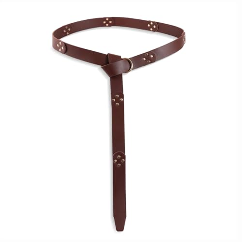 Medieval Leather Belt Renaissance Accessory Pirate Viking Belt2