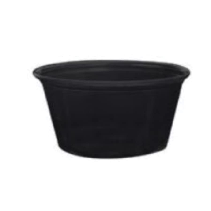 Image of Karat FP-P400-PPB 4 oz. PP Portion Cups - Black (Case of 2500)