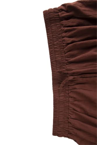 Men's Ankle Banded Pirate Pants Casual Pants for Men Viking Navigator Trousers Loose Stretchy Waist Pants4