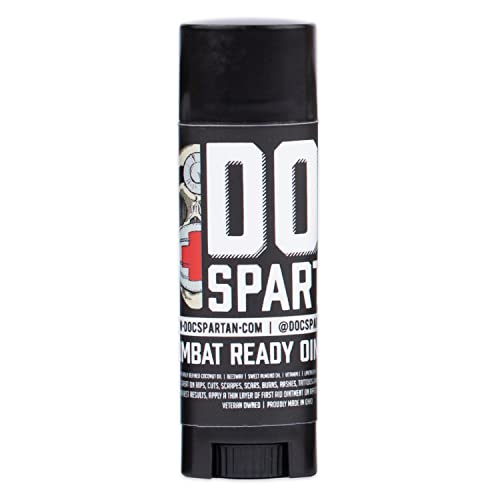 Doc Spartan Combat Ready Ointment, All-Natural First Aid Healing Balm for Cuts, Scrapes, and Burns – As Seen on Shark Tank – Made in USA (Everyday Carry)