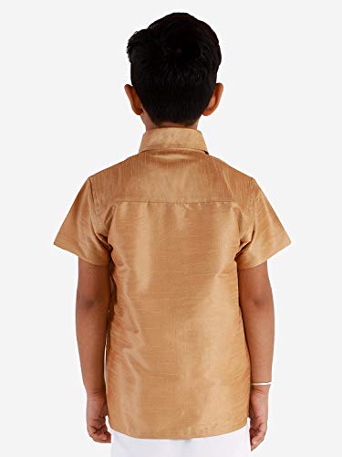 Image of VASTRAMAY Boy's Silk Blend Classic Shirt
