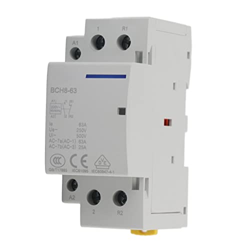 Contattore Elettrico Contattore Modulare AC GEYA 2 Poli 16-100A 220V Per Uso Domestico - Montaggio Su Guida DIN, Nuovo Contachilometri Ciao