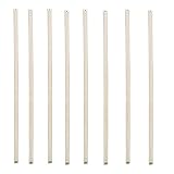 8 Pack Wooden Ruler, Natural Wood Stick Ruler with Hang Hole Metal Tips, Yard Stick 36 Inch Yardsticks Meter Stick for Classroom,School,Clothing Measuring, Office,Architects,Engineers