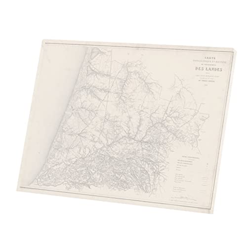 Carte ancienne des Landes toile imprimée grand format pour sublimer un salon ou un bureau