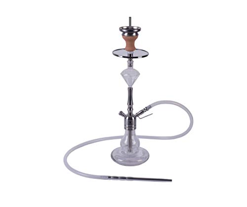 DIAMOND HOOKAH Premium Lil Hope Shisha Set, Wasserpfeife Shisha Edelstahl Komplettset mit 4 Anschlüsse/Schläuche. 18/8…
