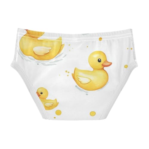 KLL Cute Yellow Rubber Ducks Ducklings Soap Baby Boys Pure Cotton Boxer Briefs Cute Children Undies2