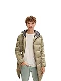 TOM TAILOR Denim Herren Puffer Parka mit Kapuze 1032430, 10415 - Dusty Olive Green, L