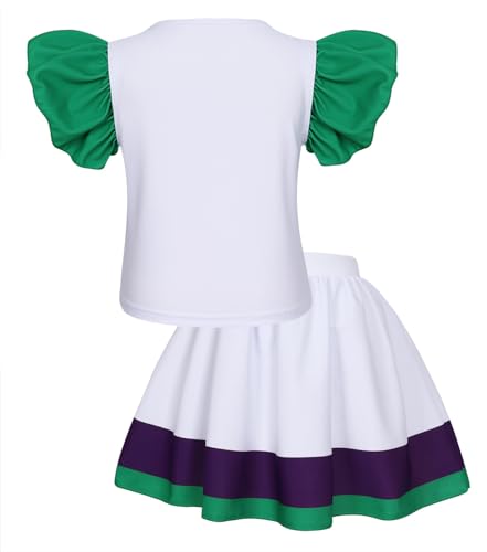 Jurebecia Girls Princess Bikini Swimsuit Toddler Kids 2-Piece Bathing Suit Ruffle Sleeve Summer Beach Swimwear2