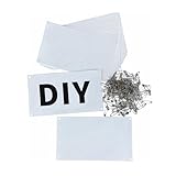 UISKOOPW Tyvek Paper Race Bibs Running Numbers Track Bib with Safety Pins, Bib Paper for Runners Tryout Numbers for Sports Marathon Runner Events Sports (White [4'x7'] Blank 100 PCS)