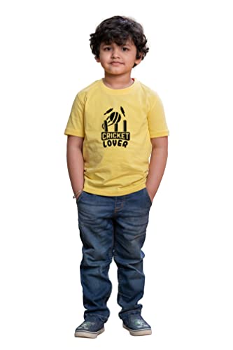 Image of Kids Cricket Lover Half Sleeve Printed Tshirt