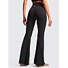 CRZ YOGA High Waist Crossover Flare Leggings for Women 31" - Bootcut Bell Bottoms V Cross Yoga Pants