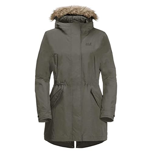 Jack Wolfskin Damen WILDWOOD PARKA W wasserdichte Winterjacke, Grape Leaf,...