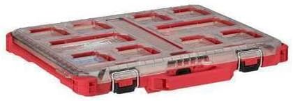for Milwaukee Tool 48-22-8431 Organizador de paquetes con 10 compartimentos, color rojo
