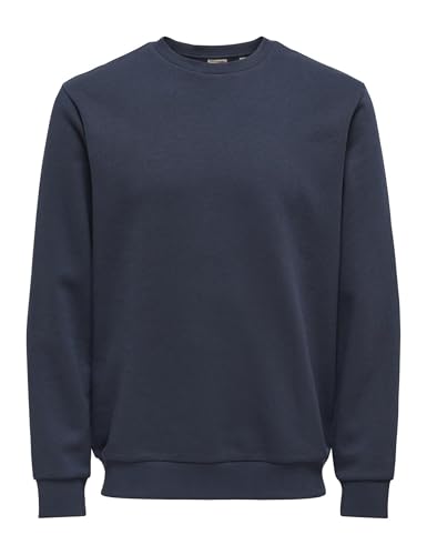 ONLY & SONS Herren Onsceres Crew Neck Noos, Blue Nights, XL EU