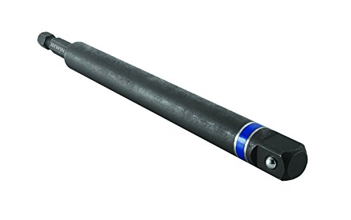 IRWIN Tools 1899890 Impact Performance Series Hex Shank to Square Drive Socket Adapter, 1/4-Inch Hex to 3/8-Inch Square, 6-Inch Length