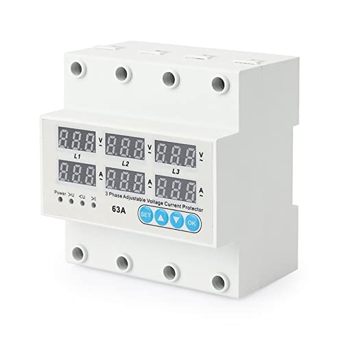 Protector relé de corriente contra bajadas de tensión trifásica 220V MOBYAT 63A 3