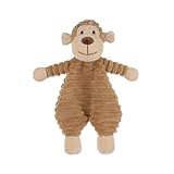 Apricot Lamb Corduroy Monkey Soft Loveys for Babies, Security Blanket for Baby Boy and Girl, 10.3 Inches for Infant and Toddlers