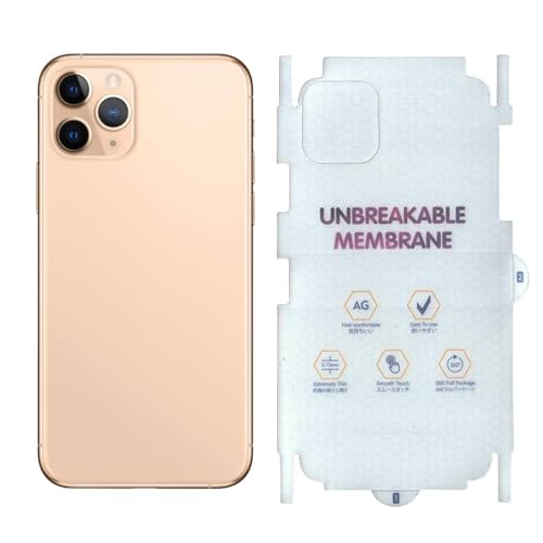 Image of MACLEN Matte Finish Full Body Cover Back Protector Compatible with iPhone 11 Pro | Unbreakable Membrane Scratch Guard Full Fit Protective, Case Friendly, (Back & Side) (Pack of 1)