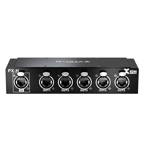 Xvive PX-H System Personal in-Ear Monitor Amplifier for Stage Monitors, 1 Ethernet Input and...