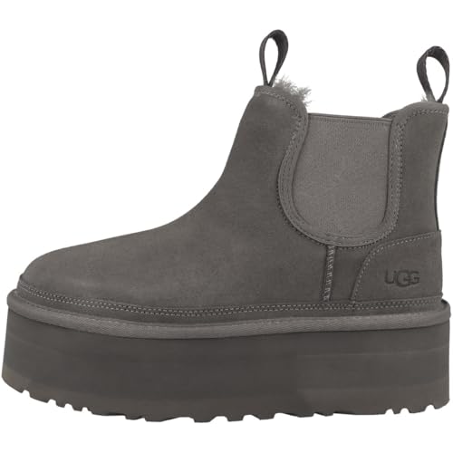 UGG   Neumel Platform Chelsea, Botas de moda, GREY,