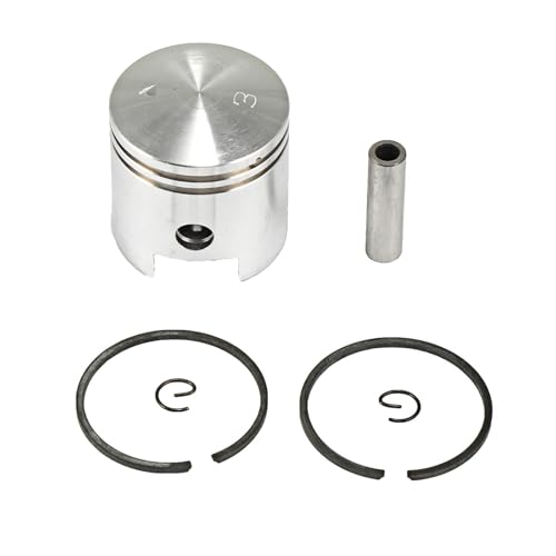 HeOueiTv Compatible con Bicicleta eléctrica con Motor de 2 Tiempos de 80 CC Juego de Anillos de pistón de 47 mm