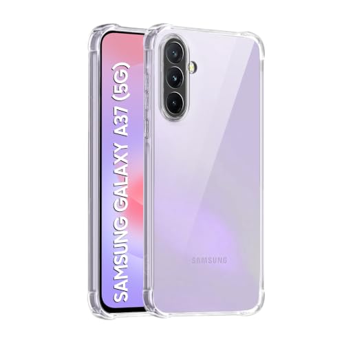 Image of CEDO Samsung Galaxy A37 (5G) Bumper Case | Soft Jel Flexible Thin Full Protection Shock Proof Clear TPU Back Case Cover for Samsung Galaxy A37 (5G) (Transparent)