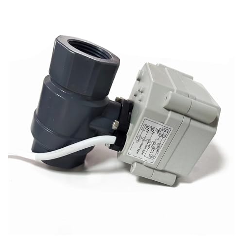 Válvula de bola motorizada eléctrica DN20 en CPVC de alta resistencia y motor de 220V 3
