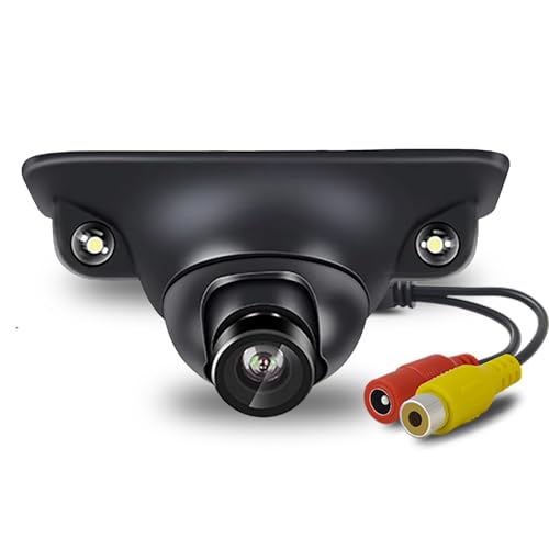 Image of Car Side Rear View Backup Camera Reversing 5 in Monitor Reverse Image Front Parking Night Vision Rear Mirror Positive for Vehicle