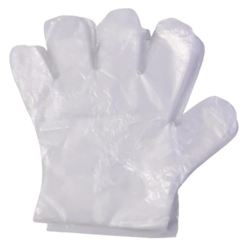 Image of ROHC Disposable Plastic Gloves, Latex Free Powder Free Clear Polyethylene Hand Gloves Non-Sterile For Cleaning- Cooking, Hair Coloring, Dishwashing, Food Handling, 100 pcs