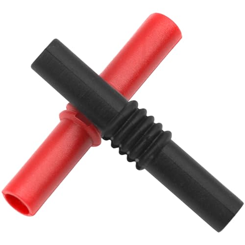 Image of 10Pcs Insulated 4mm Banana Plug Coupler Female to Female Banana Socket Jack for 4mm Banana Extension Multimeter Speaker Test Leads Electrical Connections Testing