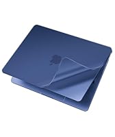 NPUOLS PP Weiche Matt Hülle für MacBook Air 13,6 Zoll 2025 2024 2022 M4 M3 M2 Modell A3240 A3113 A2681, Leichtgewicht und Passform, Kunststoff Schutzhülle + TPU Tastatur in der EU Version, Mattblau